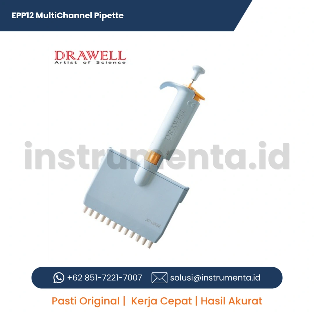Jual EPP12 MultiChannel Pipette Distributor Resmi Alat Laboratorium Ready Stock